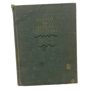 A Quarto of Modern Literature Brown &‎ Perrin Scribners Vintage Book